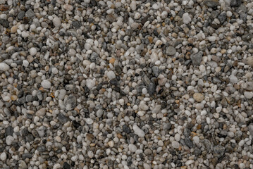 small sea stone pebble background. Multicolored abstract