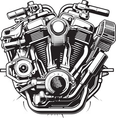 Efficient Twin Cylinder Motorcycle Engine with Balanced Performance and Smooth Ride