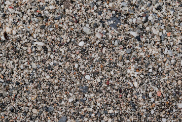 small sea stone pebble background. Multicolored abstract