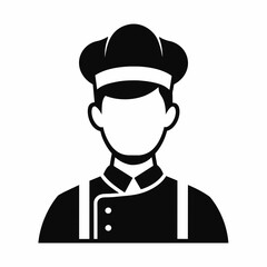 man Baker icon silhouette on white background   
8 / 8