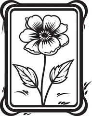 Soft Floral Frame Vector Illustration for Gentle Themes