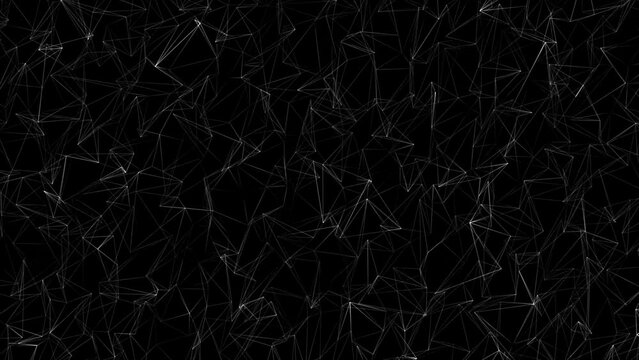 Triangle Line Pattern Background Animation, Abstract Animated Background
