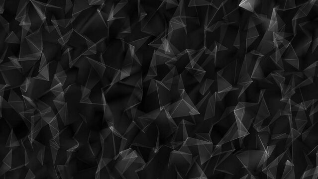 Triangle Line Pattern Background Animation, Abstract Animated Background