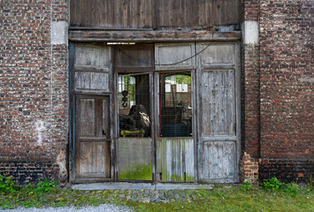 Brussels Capital Region, Belgium -  Abandonned industrial forgery building, now the local museum La...