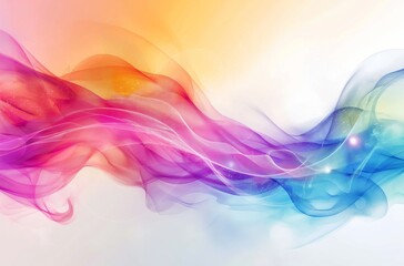 Soft colorful abstract waves