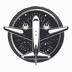Plane in cartoon, doodle style. Image for t-shirt, web, mobile apps and ui. Isolated 2d vector illustration in logo, icon, sketch style, Eps 10. AI Generative