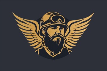 Obraz premium A man wearing a helmet and goggles for protection. Suitable for industrial or construction concepts