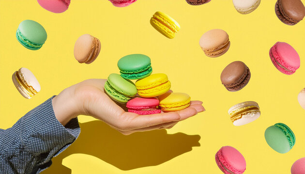 mani maccarons dolci 