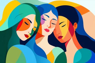 Three Women With Closed Eyes