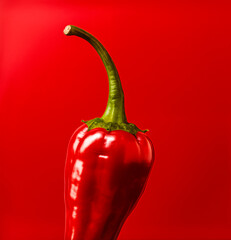 foto conceitual em close de uma pimenta vermelha