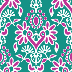 Trendy floral seamless pattern collection. Set of vintage 70s style flower background illustration. Colorful pastel color groovy artwork bundle, y2k nature backgrounds with spring plants