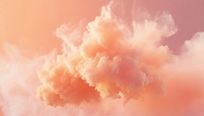 light soft peach cloud smoke abstract background