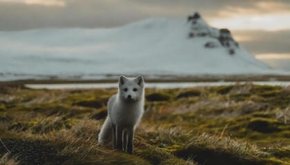 arctic fox in iceland