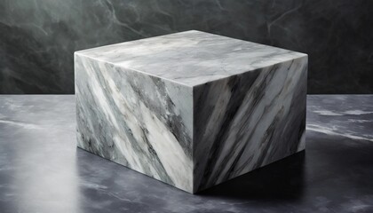 grey rectangular marble stand