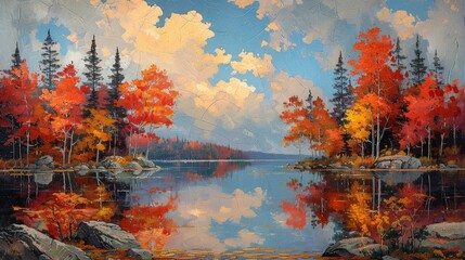 Trees Surrounding Large Body of Water