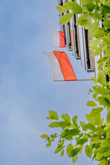 Polska flaga na tle nieba © rozentuzjazmowany