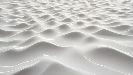 Obraz premium smooth white wave pattern