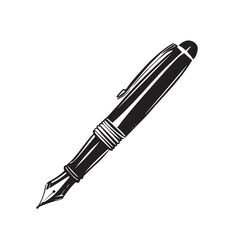 Fountain pen in cartoon, doodle style. Image for t-shirt, web, mobile apps and ui. Isolated 2d vector illustration in logo, icon, sketch style, Eps 10. AI Generative