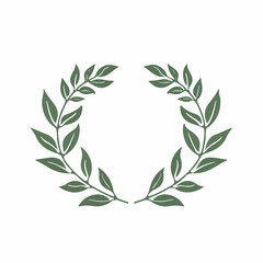 Laurel in cartoon, doodle style. Image for t-shirt, web, mobile apps and ui. Isolated 2d vector illustration in logo, icon, sketch style, Eps 10. AI Generative