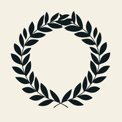 Laurel in cartoon, doodle style. Image for t-shirt, web, mobile apps and ui. Isolated 2d vector illustration in logo, icon, sketch style, Eps 10. AI Generative