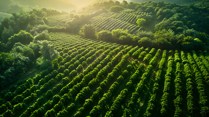 Fototapeta premium green tea plantation