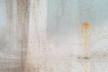 Imagen horizontal de una pared blanca con oxido desgastado y viejo tipo textura