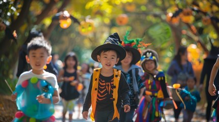 Fototapeta premium Costume Parade in the Park