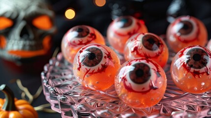 Fototapeta premium Ghoulish Gelatin Eyeballs