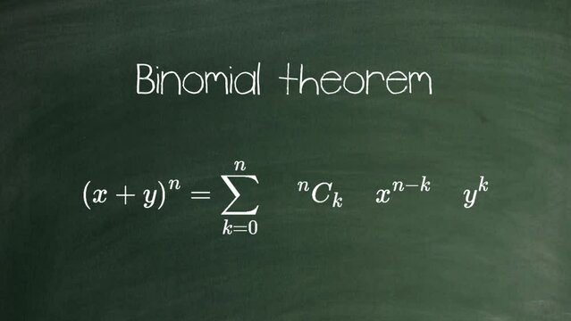 Binomial Theorem Blackboard Version Background