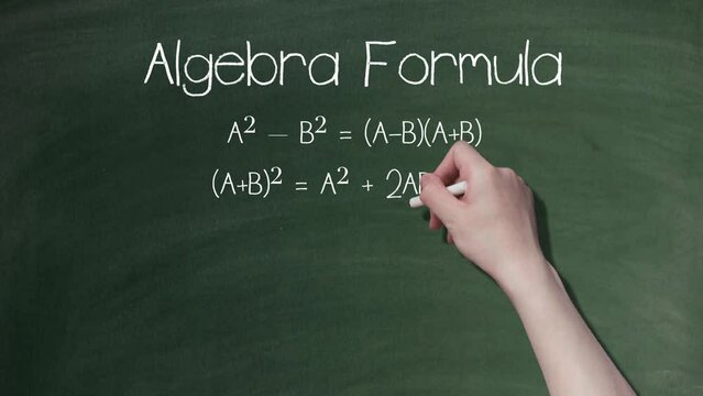 Algebra Formula Blackboard Version Background