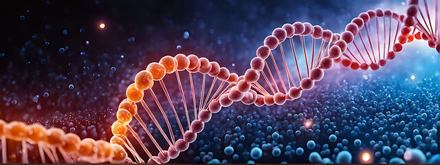  DNA gene background science helix cell genetic medical biotechnology biology bio. Technology gene DNA abstract molecule medicine blue 3D background research digital futuristic human concept health 