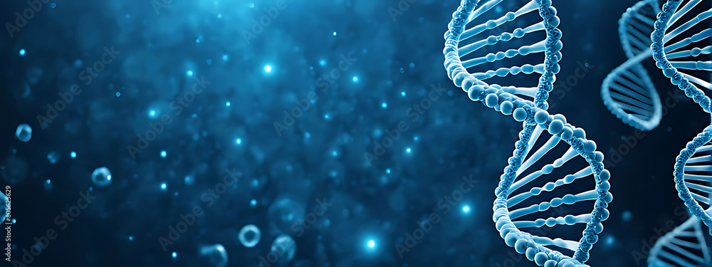 Wall mural dna gene background science helix cell genetic medical biotechnology biology bio. technology gene dn