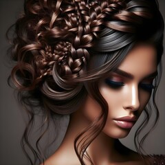 Fototapeta premium Luxury Hair style.