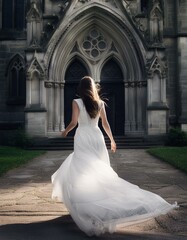Obraz premium bride in a dress