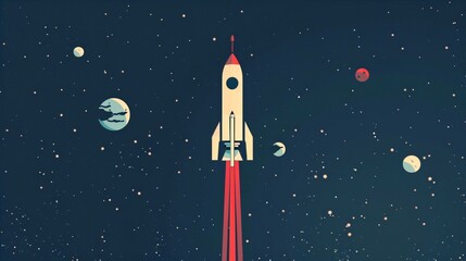 minimalist wallpapers depicting futuristic spacecraft exploring the vast reaches of outer space. 