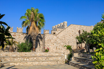 Obraz premium The ancient city fortress of the city of Marmaris. Background with selective focus and copy space