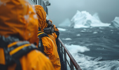 Antarctic expedition, cruise passengers
