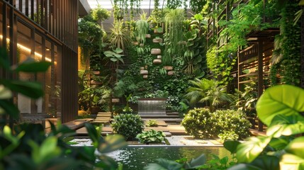 Eco-Friendly Architecture and Vibrant City Garden Design
