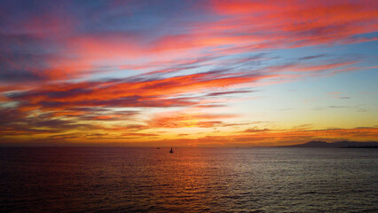 Fototapeta na wymiar Coast of Bahía de Banderas. Mexico. Sunset. Evening.