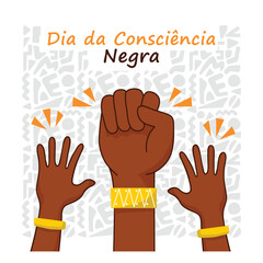 Obraz premium fight for Black Awareness Day vector illustration