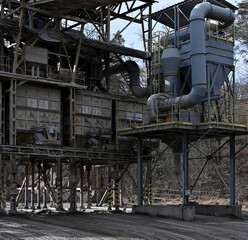 stone mining sorting part of the line