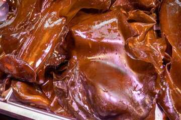 Kelp for sale on seafood market