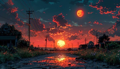 Illustrate the urgency of climate change through a pixel art masterpiece with a dynamic low-angle perspective Utilize a bold color palette to evoke emotion and convey a strong message