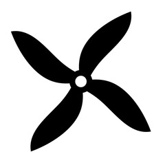 Black Fan Blade Vector 
