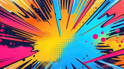 Comic pop art background. Pop art comics book cartoon magazine cover artificial pop art, surreal pop art, cartoon fight cloud, superhero comic background, pow comic, super hero pow,