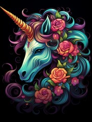 Colorful Unicorn in 8K Resolution