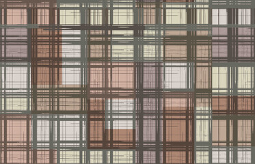 Beige and Grey Fashion Plaid Seamless Repeating Pattern