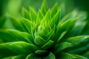 Fototapeta premium A close up of a green plant with many leaves