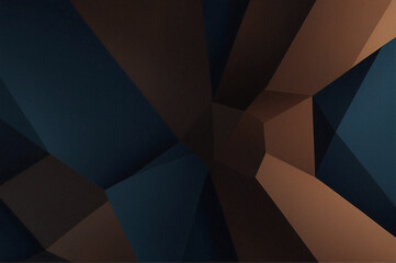 Dark blue and brown geometric shapes background