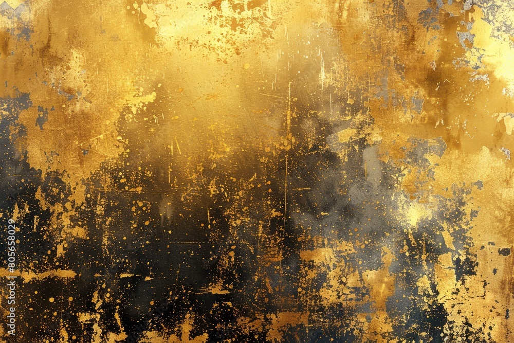 Poster a painting with a lot of splatters of paint on it. the splatters are in different colors and sizes, 